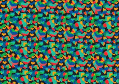 Corazones Camuflados Multicolor