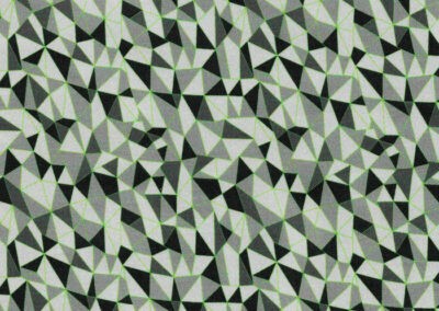Triángulos Gris con Verde Flúo