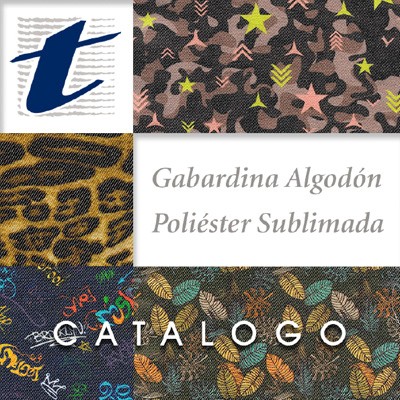 Catalogo Gabardina Algodon Poliester Sublimada